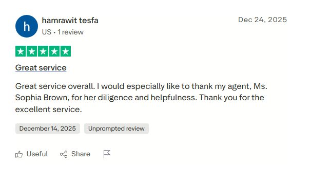 Trustpilot Review 5